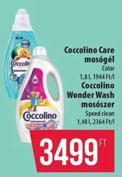Speed - Care mosógi
Color, Wonder Wash mosószer