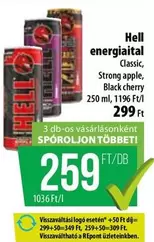 Apple - Hell energiaital Classic, Strong apple, Black cherry