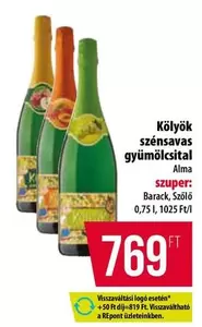 Szénsavas gyümölcsital