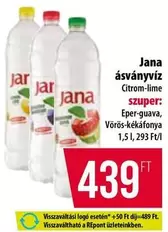 Jana ásványvíz Citrom-lime