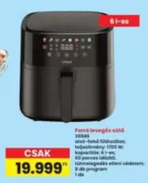 Forró levegős sütő