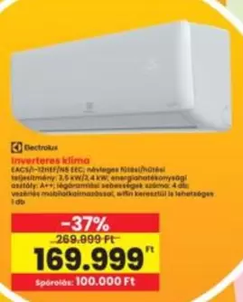 Electrolux - Inverteres klíma EACS/I-12HSF/N3_ESC