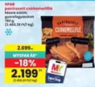 panírozott csirkemellfilé