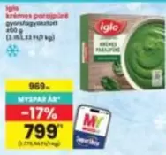 krémés parajpüré gyorsfagyasztott