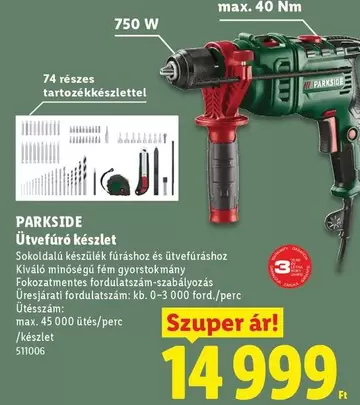 Ütvefúró készlet