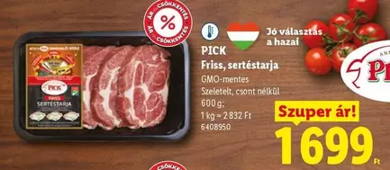 Friss, sertéstarja