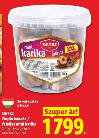 Xxl - Dupla kakaós / fahéjas mini karika