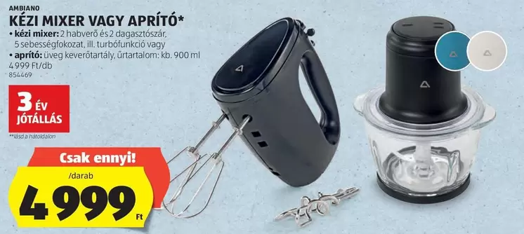 Mixer - KÉZI MIXER VAGY APRÍTÓ
