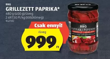 Paprika - GRILLEZETT PAPRIKA*