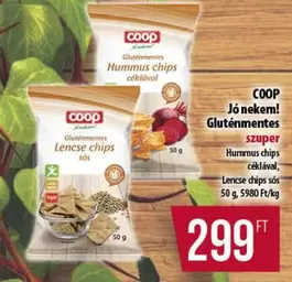 Gluténmentes Hummus chips céklával, Lencse chips sós