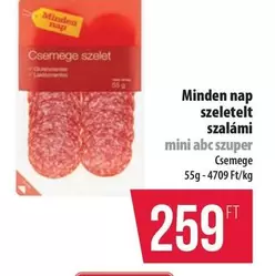szeletelt szalámi