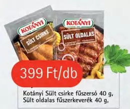Sült csirke fűszerő, Sült oldalas fűszerkeverék