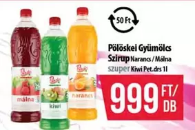 Gyümölcs Szirup Narancs / Málna
