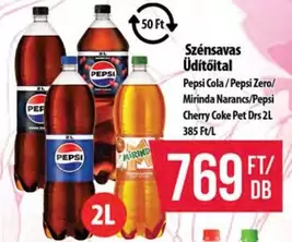 Pepsi Cola / Pepsi Zero / Mirinda Narancs / Pepsi Cherry Coke