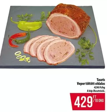 Vepor töltött oldalas