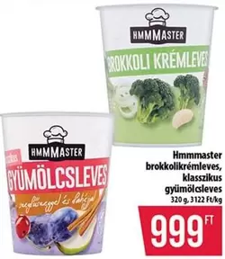 brokkolikrémleves, gyümölcsleves