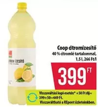 Coop citromízesítő