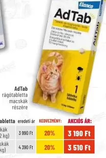AdTab rágótabletta macskák részére