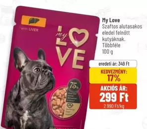 Szaftos alutasakos
eledel felnőtt
kutyáknak. Többféle