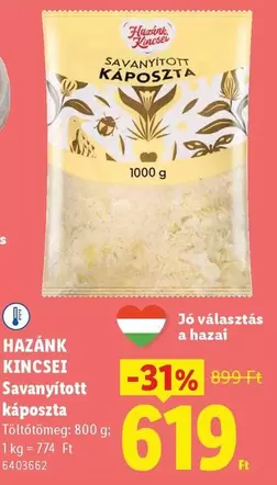 SÁVANYÍTOTT KÁPOSZTA