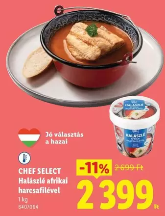 Halászlé afrikai harcsafilével