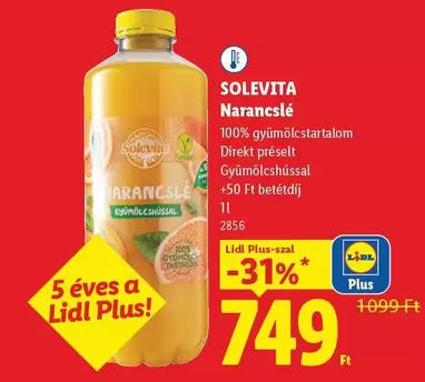 Narancsl
100% gyümölcstartalom
Dírekt préselt
Gyümölcshússal
+50 Ft betétdíj
1l
