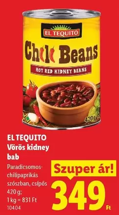 Chili Beans Hot Red Kidney Beans