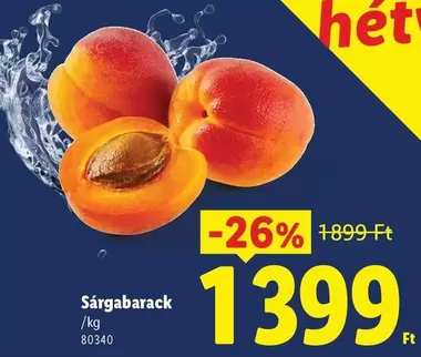 Sárgabarack /kg 80340