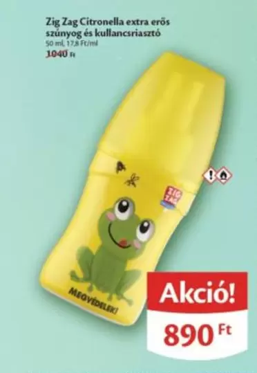 Zig Zag Citronella extra erős szúnyog és kullancsriasztó