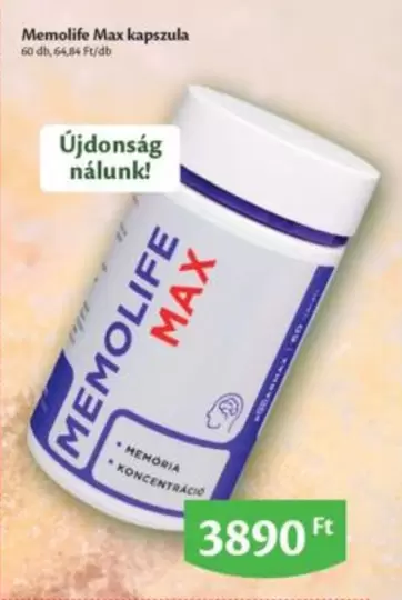 Memolife Max kapszula