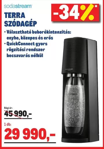 Sodastream - TERRA SZÓDAGÉP