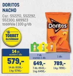DORITOS NACHO Csz.: 552251, 552292, 552300, 689923 többféle