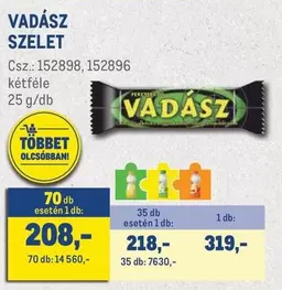 VADÁSZ SZELET Csz.:152898, 152896 kétféle 25 g/db