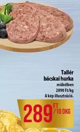 Tallér bácskai hurka műbélben