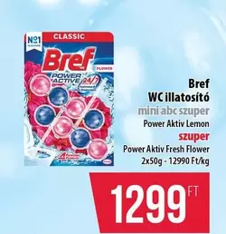 WC illatosító mini abc szuper Power Aktiv Fresh Flower / Power Aktiv Lemon