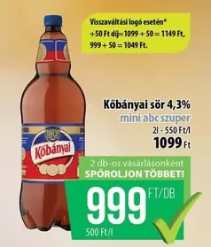 Kőbányai sör 4,3%