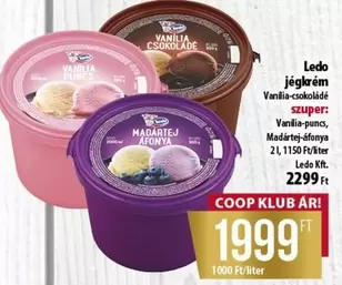 Jégkrém Vanília-csokoládé, Madártej-áfony