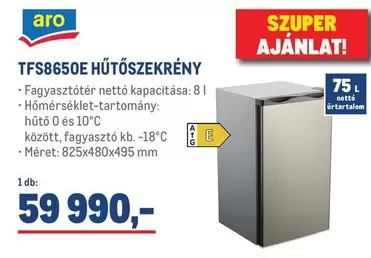TFS8650E HŰTŐSZEKRÉNY