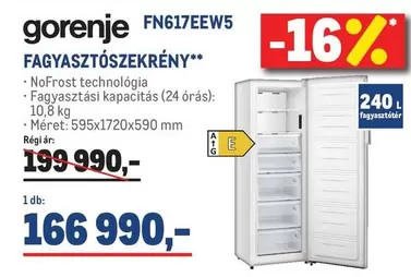Gorenje - FAGYASZTÓSZÉKRÉNY FN617EEW5