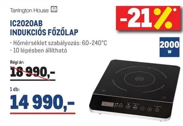 IC2020AB INDUKCIÓS FŐZŐLAP
