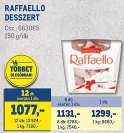 Raffaello - RAFFAELLO DESSZERT Csz.: 663065 150 g/db