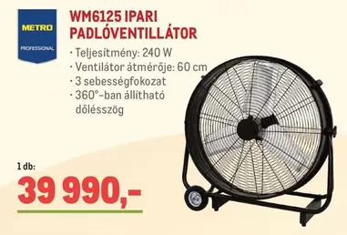 WM6125 IPARI PADLÓVENTILLÁTOR
