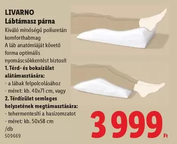 Láb támasz párna