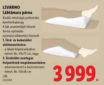 Láb támasz párna