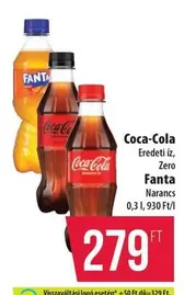 Coca Cola - Coca-Cola Zero, Fanta Narancs