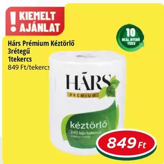 Prémium Kéztörlő 3rétegű