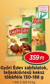 zabfalatok, teljesőrlésű keksz többféle