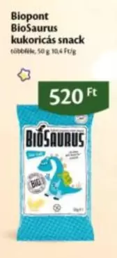 BioSaurus kukoricás snack