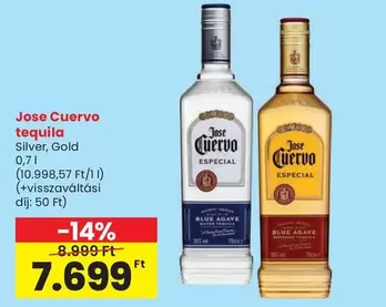 tequila Silver, Gold