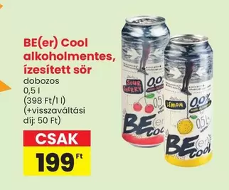BE(er) Cool alkoholmentes, ízesített sör
